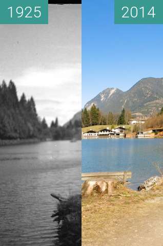Vorher-Nachher-Bild von Am Rießersee - oberhalb Garmisch-Partenkirchen zwischen 1925 und 20.03.2014