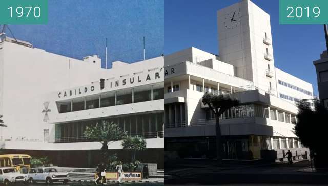 Before-and-after picture of CABILDO DE GRAN CANARIA between 1970 and 2019-Dec-08