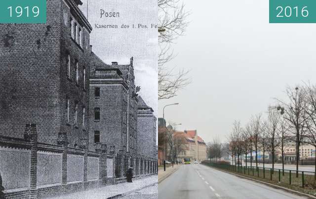 Vorher-Nachher-Bild von Solna Street (Magazinstrasse) zwischen 1905 und 2016