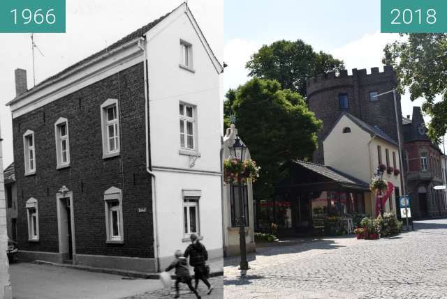 Vorher-Nachher-Bild von Petertor, ehemaliges Stadtor zwischen 1966 und 12.07.2018