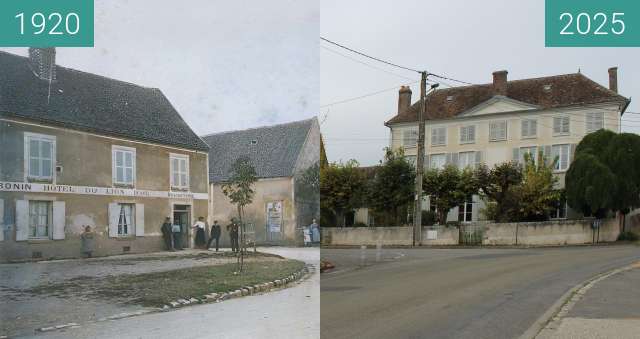 Image avant-après de Bransles - villa Brisset entre 1920 et 12/10/2025