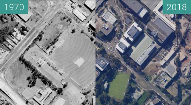 Vorher-Nachher-Bild von North Ryde Drive-In zwischen 1970 und 2018