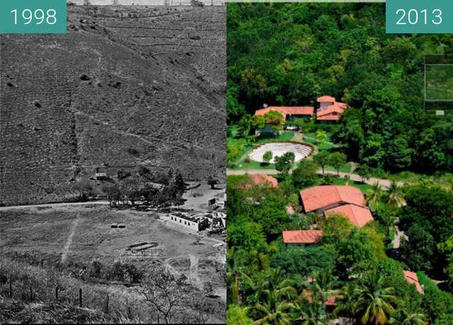 Vorher-Nachher-Bild von Bulcão Farm zwischen 1998 und 2013