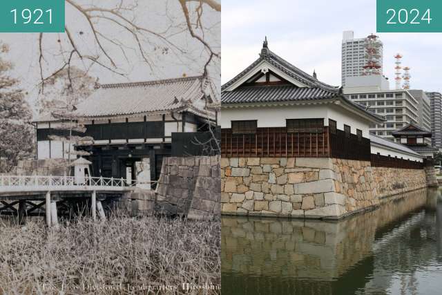 Before-and-after picture of Former Japanese Imperial Army 5th Division between 1921 and 2024-Jul-10