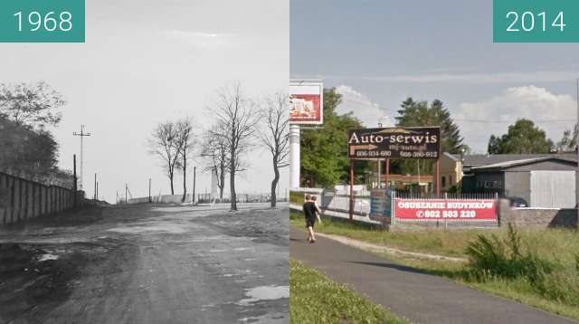 Image avant-après de Ulica Strzeszyńska entre 1968 et 2014