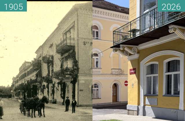 Vorher-Nachher-Bild von Franzensbad - Morgenzeile zwischen 1905 und 23.05.2026