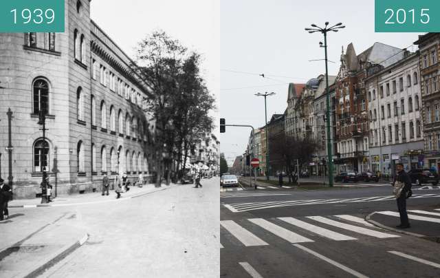 Vorher-Nachher-Bild von Ulica Św. Marcin zwischen 1939 und 2015