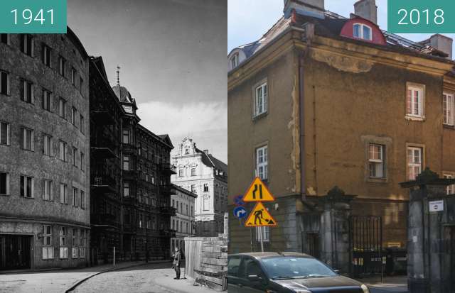 Vorher-Nachher-Bild von Plac Kolegiacki zwischen 1941 und 2018