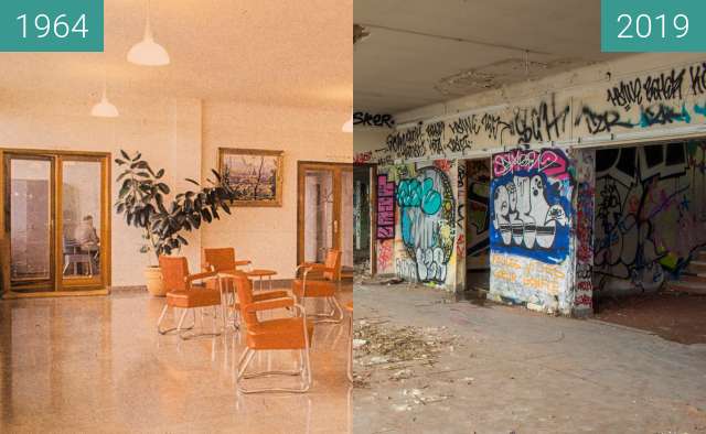 Vorher-Nachher-Bild von Institut Dolomieu - Le Hall zwischen 1964 und 31.10.2019