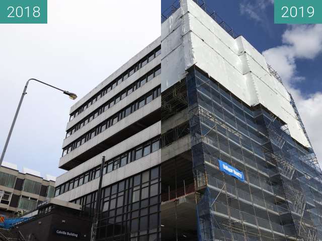 Vorher-Nachher-Bild von Colville Building renovation, Glasgow zwischen 19.11.2018 und 03.05.2019