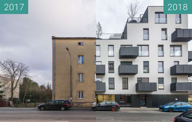 Before-and-after picture of Ulica Sokoła / Maczka between 2017-Jan-06 and 2018-Nov-12