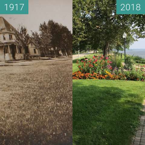 Vorher-Nachher-Bild von Riverfront Park in Bellevue zwischen 1917 und 21.08.2018