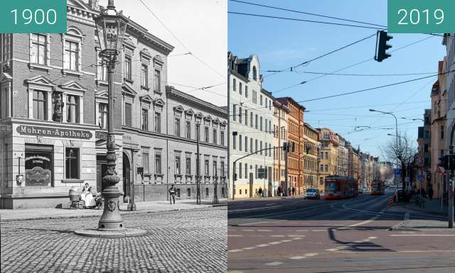 Before-and-after picture of Riehm 133 Reileck between 1900 and 2019-Mar-20