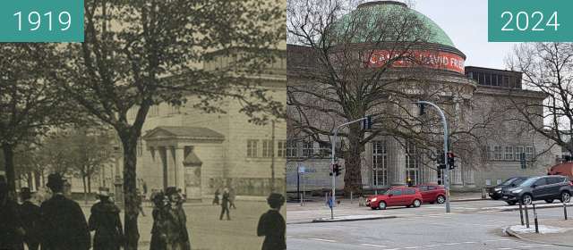 Image avant-après de Kunsthalle entre 1919 et 21/01/2024