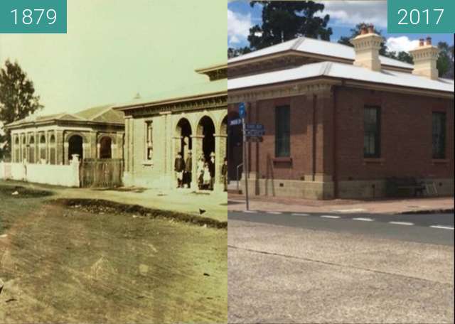 Before-and-after picture of Richmond Court House between 1879 and 2017
