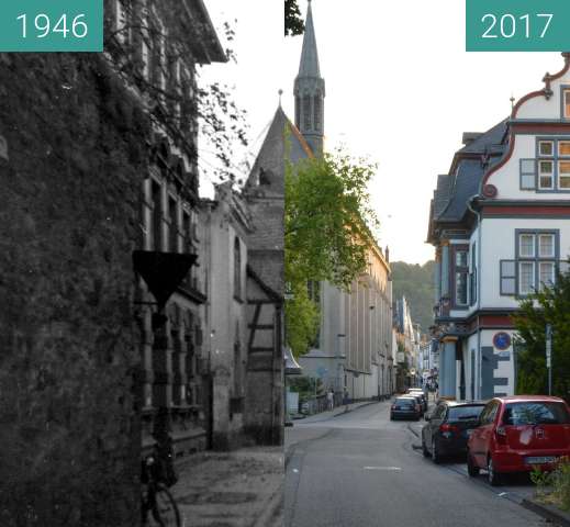 Vorher-Nachher-Bild von Christuskirche  zwischen 1946 und 13.06.2017