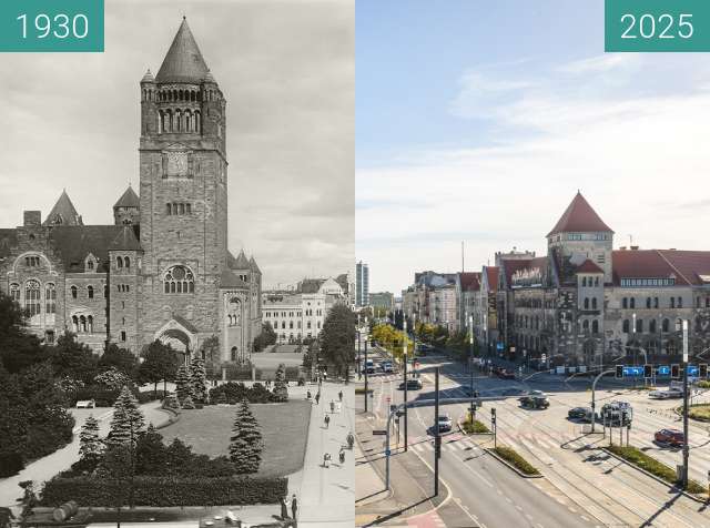 Vorher-Nachher-Bild von Święty Marcin zwischen 1930 und 23.09.2025