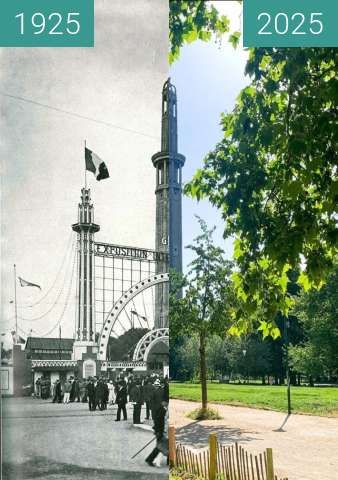 Before-and-after picture of ▪️Grenoble | Tour Perret (1925) between 1925-May-05 and 2025-May-05