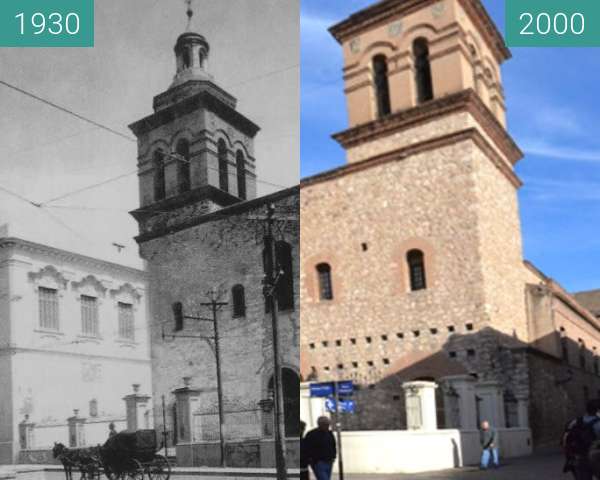 Before-and-after picture of Compañia de Jesus between 1930-Mar-13 and 2000
