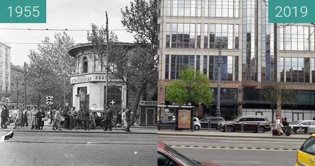 Image avant-après de Budapest, Astoria, 1 Múzeum Boulevard. entre 1955 et 22/04/2019