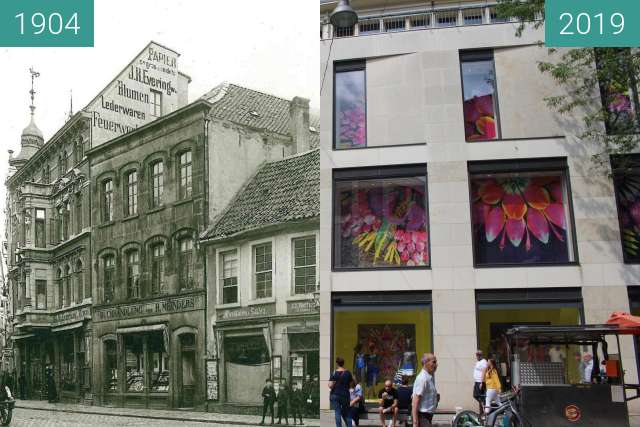 Before-and-after picture of Große Straße - Der Thor´sche Durchbruch between 1904 and 2019-Jun-20