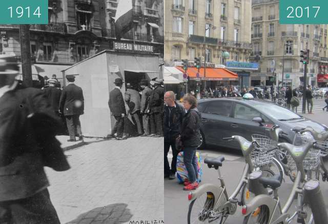 Image avant-après de Boulevard Diderot (WWI) entre 1914 et 01/05/2017