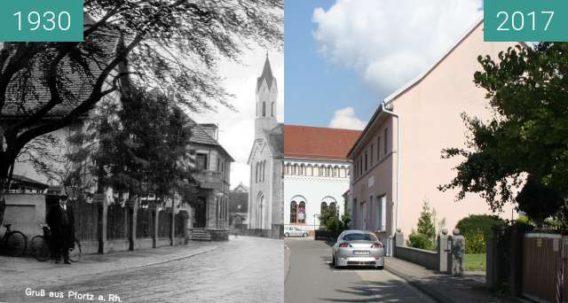 Before-and-after picture of Cany-Barville-Straße 17, 76744 Maximiliansau between 1930 and 2017-Sep-03
