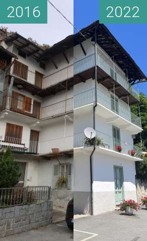 Before-and-after picture of Reborning of the Family House between 2016 and 2022