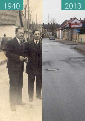 Vorher-Nachher-Bild von Ulica Jagiellońska zwischen 1940 und 29.12.2013