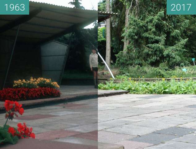 Vorher-Nachher-Bild von Botanischer Garten zwischen 1963 und 18.06.2017