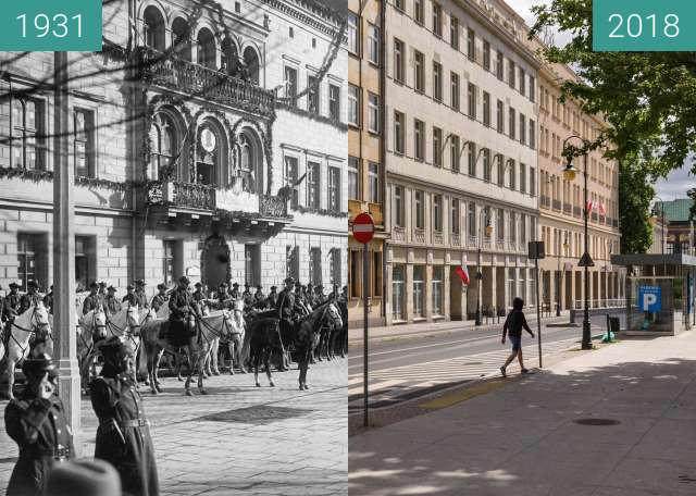 Vorher-Nachher-Bild von Plac Wolności zwischen 19.03.1931 und 30.06.2018