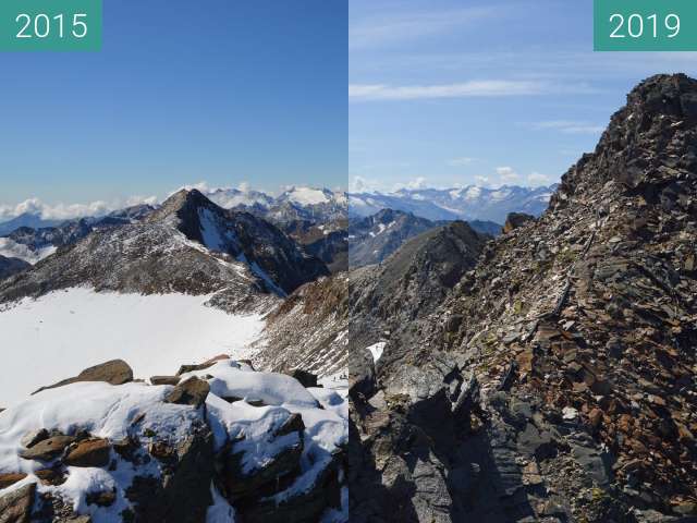 Before-and-after picture of Stubai Top of Tyrol 2 between 2015-Sep-08 and 2019-Aug-27
