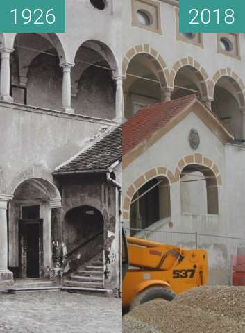 Before-and-after picture of Stara Grofija, Celje, Slovenia, 1926 vs. 2018 between 1926 and 2018-Jul-29