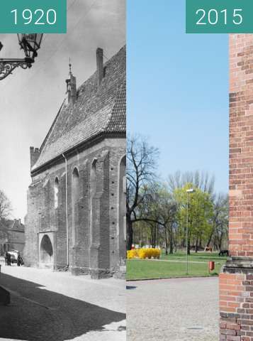 Before-and-after picture of Anna Kapelle between 1920 and 2015