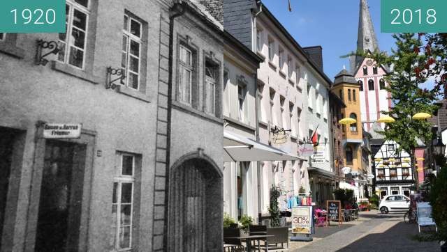 Vorher-Nachher-Bild von Kempen, Peterstraße zwischen 1920 und 12.07.2018